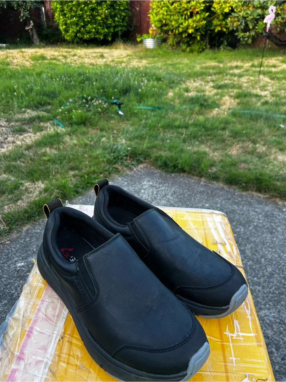 Gerry Moc II Men's Black Slip-On Work Waterproof Shoes Size 12